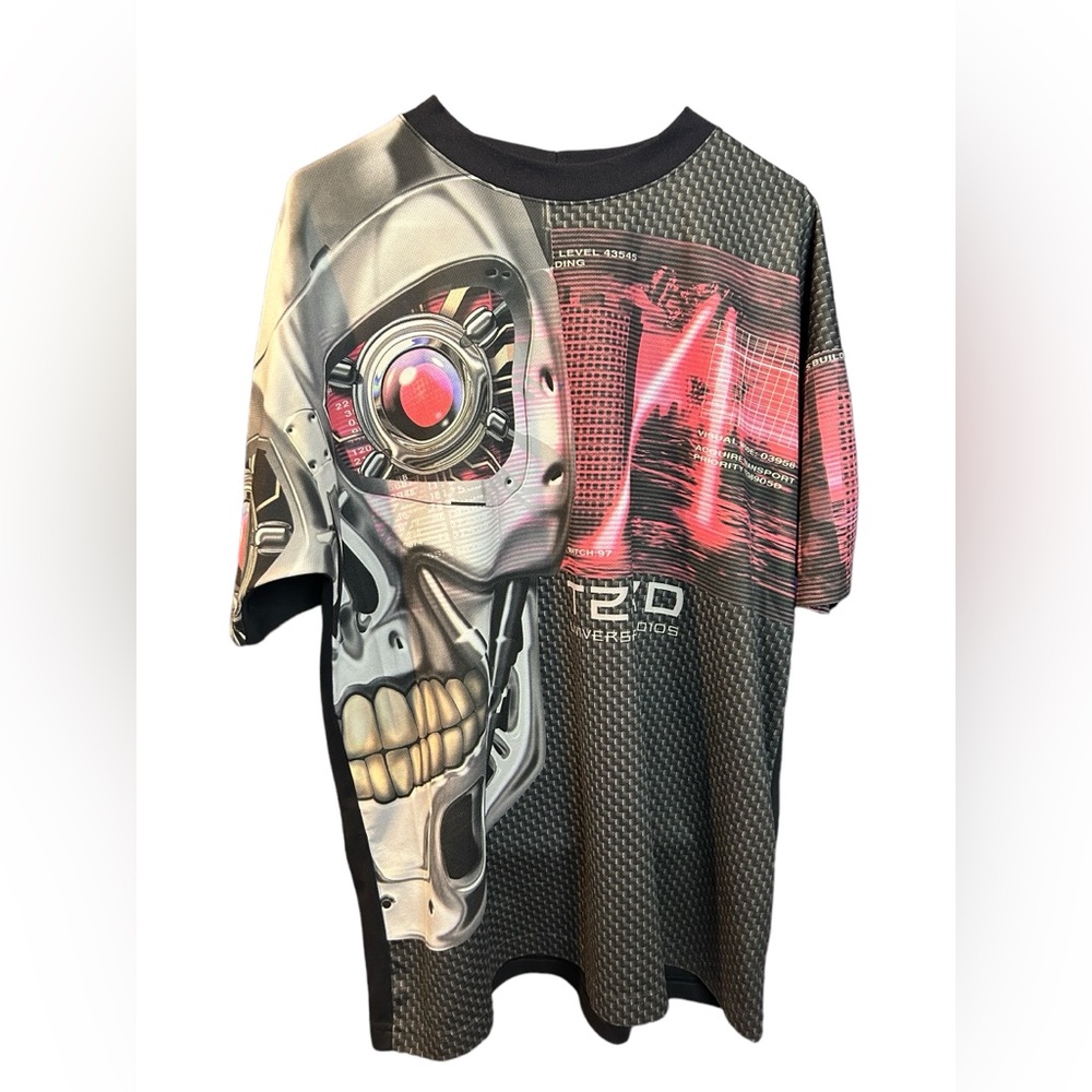 Vintage Terminator 2 3D Universal Studios AOP tee shirt